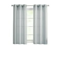 thumbnail image 5 of Modern Elements Hannah Modern 2-Piece Teal Grid Light Filtering Curtain Set, 5 of 5