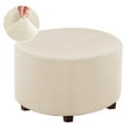 thumbnail image 2 of Stretch Ottoman Cover Ottoman covers Round Foot Stool Stretch Covers, 2 of 8