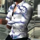 thumbnail image 1 of Camisa de hombre con estampado 3D deslumbrante, ropa de calle de diseñador, blusas casuales de moda con botones, camisa social elegante de manga larga para hombre, 1 of 6