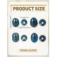 thumbnail image 2 of 14Pcs Natural Freshwater Pearl Beads Mix Irregular Nuggets Pearl Beads Oval Rice Loose Pearls Loose Gemstone Beads for Necklace Bracelet Jewelry Making Nylon Cord Chain DIY Crafts, 2 of 3