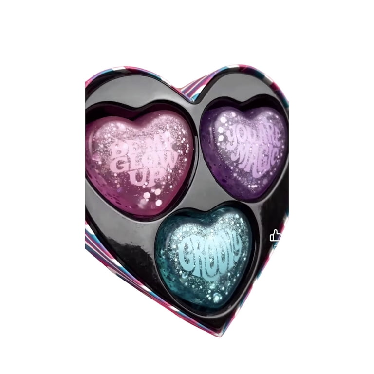 NeeDoh Teenie Sparkle Squeeze Hearts Squishy Stress Relieve Stress