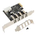 thumbnail image 1 of PCI E to USB Expansion Card Hub 4 USB2.0 Ports Support Hot Plug Internal USB Hub for Windows 10 8 7 for Linux for OS X, 1 of 5
