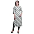 thumbnail image 1 of Bimba Kurti Imprimé Manches 3/4 Tenue d'Été Tunique Droite pour Femmes, 1 of 6
