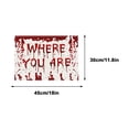 thumbnail image 3 of TIMIFIS Linen Placemat Halloween Graffiti Printing Placemat New Red Letter Linen Table Mat Border Home Table Decoration Insulation Mat Placemats Kitchen Gadgets, 3 of 6