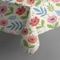 thumbnail image 5 of Pioneer Flower Floral Print Pattern Square Tablecloth, Waterproof Wipeable Spillproof Washable Table Cover for Home Kitchen Party Decor, 60"x60", 5 of 6
