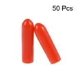 thumbnail image 2 of Uxcell Protectores de rosca de tornillo tapa final de vinilo rojo 50pcs 0.12", 2 of 3