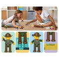 thumbnail image 4 of PicassoTiles 8PCS Magnetic Tiles Character Action Figures, Arms & Legs Move, STEM Educational Add-On Set for Toddlers, Pretend Play Toy Ages 3+, 4 of 9