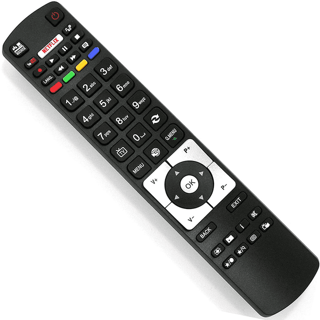 Control remoto de repuesto para televisores Hitachi con control remoto universal de repuesto para televisores 24HYT45U, 24HYT45UA, 28HYT45U, 32HYJ46U, 42HYT42U y 50HYT62U.