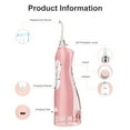 thumbnail image 5 of USB Rechargeable Portable Cordless Water Flosser Electric Dental Oral Irrigator for Teeth Cleaning 3 Modes with Cleanable Water Tank, 5 of 10