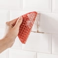 thumbnail image 4 of Injueey Cepillo de limpieza Baño Palma Silicona Mostrador Fregadero Fregadero Hogar Reutilizable Anti-arañazos Fregado Manual Pad Suministros de limpieza para el hogar Verde Injueey HA063622-02, 4 of 6