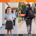 thumbnail image 6 of OPUX Insulated Lunch Box for Kids & Adults, Leakproof Lunch Bag for Boys Girls Men Women, Reusable Soft Cooler Lunchbox for School Work Picnic Travel, Reinforced Handle, Black, 6 of 8
