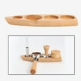 thumbnail image 4 of DOLITY Coffee Tamper Holder Countertop Boat Shape Espresso Station for Coffee Accessory Beech 51mm, 4 of 9