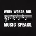 thumbnail image 3 of CafePress - Words Fail Music Speaks T Shirt - Women's Traditional Fit Dark T-Shirt, 3 of 4