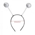 thumbnail image 2 of Alien Antenna Headband MartianHeadband Alien HeadBopper Halloween Alien Headband Metallic MartianAntenna Headban, 2 of 5