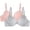 Gray/Blushing Rose, variant on Women's Cotton T-Shirt Bra, 2-Pack, FT797PK, Sizes 34B-42DD