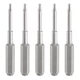 thumbnail image 1 of Uxcell 5pcs P5 Punta de destornillador de cinco lados Bit 5/32" Hex Shank 35mm/1.38 Longitud Magnética Cabeza de 5 Puntos Hex Bits Broca de destornillador de acero S2, 1 of 7