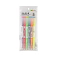 thumbnail image 2 of 2026 Graduation Gift Glitter Highlighter Set, 6-Pack Pastel Chisel Tip Markers with Sparkly Ink for Journaling & Coloring, Smooth Writing Pens for Students - White, 2 of 6