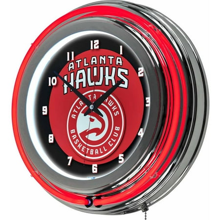 Atlanta Hawks NBA 14" Neon Wall Clock