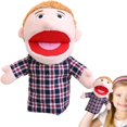 thumbnail image 3 of Dosaele School Family Hand Puppet Interactive Show Puppet Role Play Toy With Removable Mouth Suitable For Children And Teenagers (Dad), 3 of 7