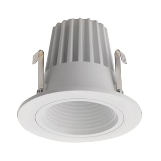 Elco ELL4820W 4" Square Baffle Recessed Trim - White, Baffle Style