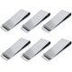 thumbnail image 1 of Paquete de 6 clips de acero inoxidable para dinero en efectivo y tarjetas - Minimalismo - Súper delgado y duradero, plateado, 1 of 5