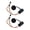 D, variant on Naierhg 1/2Pcs Universal Modified Car LED Headlights Easy Installation 12V Input Voltage Dynamic Multi-modes Devil Eye Car Headlights Decor