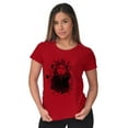 thumbnail image 3 of Celestial Sun Space Hands Spiritual Womens Slim Fit Graphic Tee Brisco Brands X, 3 of 5