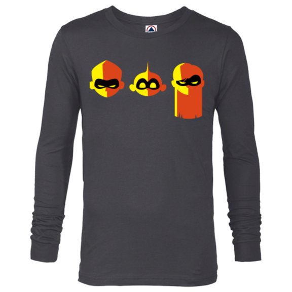 Disney and Pixar’s The Incredibles Siblings - Long Sleeve T-Shirt for Men - Customized-Charcoal Heather