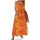 thumbnail image 1 of Vestido sin mangas con margaritas y flores hippies de color verde amarillo, ropa de mujer, ropa para mujer, 1 of 7