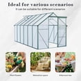 thumbnail image 5 of CarButler 6x12ft Polycarbonate Greenhouse Heavy Duty Walk-in Garden House with Sliding Door and Vent for Outdoor Garden Backyard Green, 5 of 12