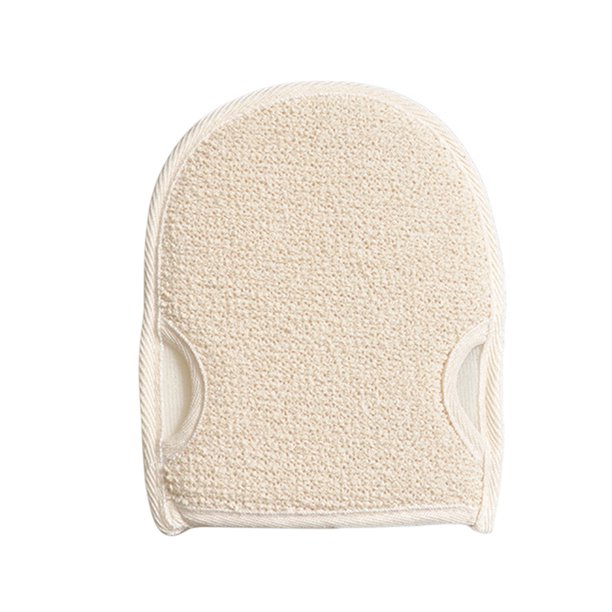 Exfoliating Loofah Glove Soft Body Scrub Sponge Pad Bath Scrubber Mitt
