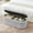 Light Gray, variant on Comfort Stretch 45x16.5 Inch Gray Teddy Storage Ottoman Bench,Oval Footrest with Anti-Slip Legs