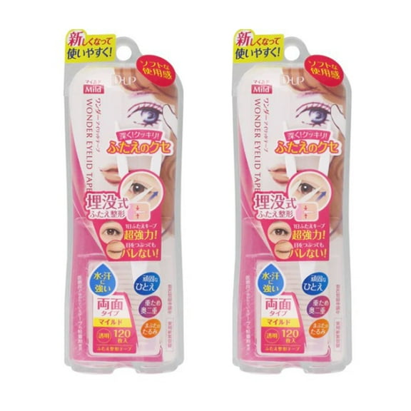 DUP Wonder Mild Eyelid Tape, 2pack, 120 Tapes, Clear