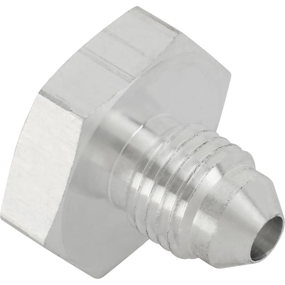 Male Aluminum 37 Degree AN Flare Weld Bung Fitting, -4 AN