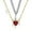 C, variant on Deeceymbur Red Crystal Heart Dagger Pendant Layered Necklace with French Women Collarbone Chain Statement Jewelry Gift for Her