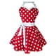 thumbnail image 2 of Delantal de cocina de bolsillo para mujer, ideal para fiestas de Navidad y San Valentín. rojo, 2 of 8