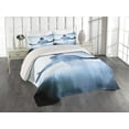thumbnail image 2 of Ambesonne Blue Quilted Coverlet 3 Pcs, American Football Hero, King Size, Blue, 2 of 4