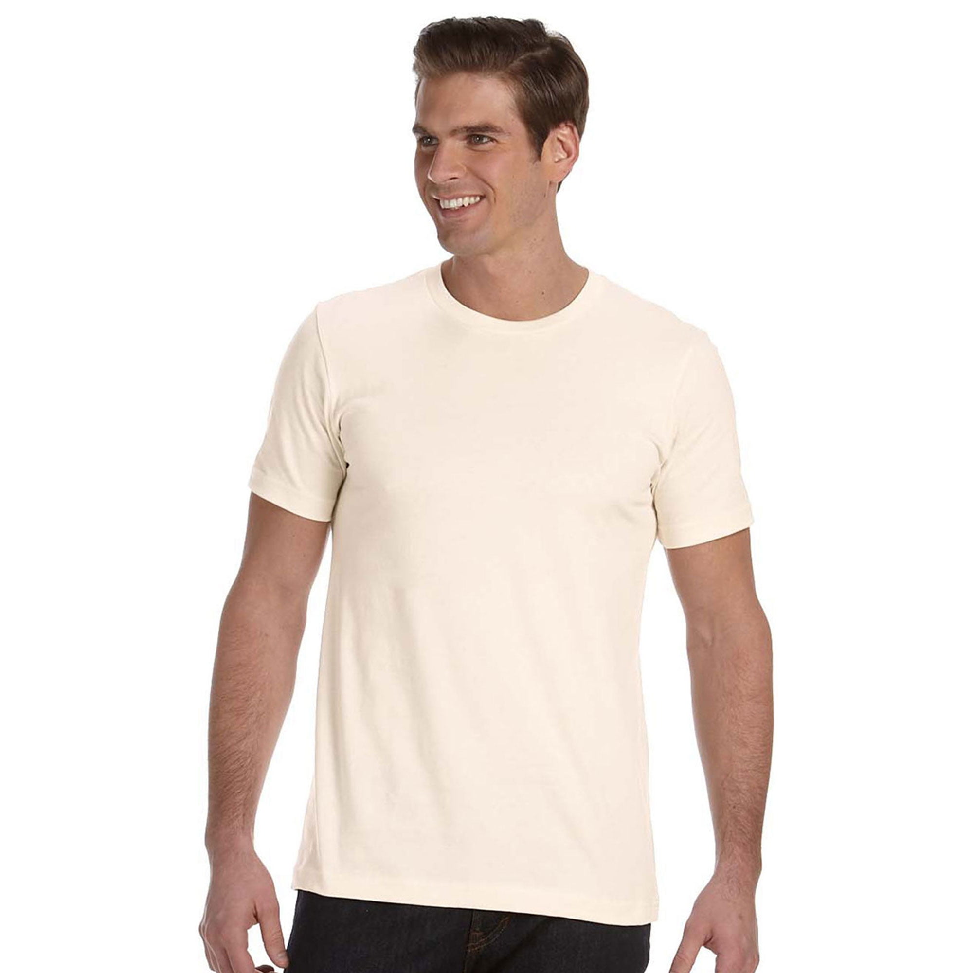 BELLA+CANVAS - Bella+Canvas Mens Organic Jersey Short-Sleeve T-Shirt, Natural, 2XL, Style, 3020
