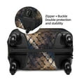 thumbnail image 4 of Lsque Watercolor Snake Skin Printed Luggage Cover, Travel Luggage Protector,Scratch and Dirt Resistant, Fits 18-32 Inch Luggage - Medium, 4 of 9