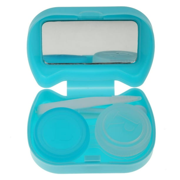 Estuche de con de Gato Lindo, Tamaño , Estuche para Viaje, de Almacenamiento, Soporte, Contenedor, Yinane Titular de la lente de contacto