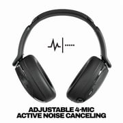 Skullcandy Hesh 540 ANC Wireless over-Ear Headphones with Active Noise Canceling, True Black
