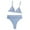 Blue, variant on Bikinis for Women,Womens Bathing Suits,Women with Chest Pad without Underwire Solid Split Swimsuit,Womens Swimsuits