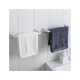 thumbnail image 2 of No Drill Wall Mount for Towels, Dishcloths, Lid Holder, Towel Rack, Bath Towel Rack, White, Short 24.5cm, 2 of 5