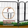 TOOCA Heavy Duty Dog Playpen Fence with Door Puppy Play Yard, 8 Panels