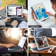 thumbnail image 2 of Pekarejue Wireless Keyboard Case for 2021 Apple iPad 10.2 inch 9th 8th 7th Generation, iPad Air 3rd and iPad Pro 10.5 2nd Gen: Rotation, Pencil Holder, Multi-Touch Trackpad, RGB Backlit Blue, 2 of 6