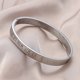 thumbnail image 4 of Brazalete de boda con brazalete de número romano tallado en acero inoxidable (plata) Tmvgtek Para estrenar, 4 of 8