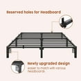thumbnail image 5 of Senfot Full Size Bed Frame, 10 Inch Metal Platform, No Box Spring Needed,No Screws Needed, 800 Lbs Capacity, Heavy Duty, Tool-Free Assembly with Reinforced Iron Slats & Legs, 5 of 7