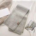 thumbnail image 4 of Unisex Fall Winter Scarf Knitted Thickened Solid Color Warm Soft Cozy Wide And Long Neck Protection Washable Women Men Shaw, 4 of 8
