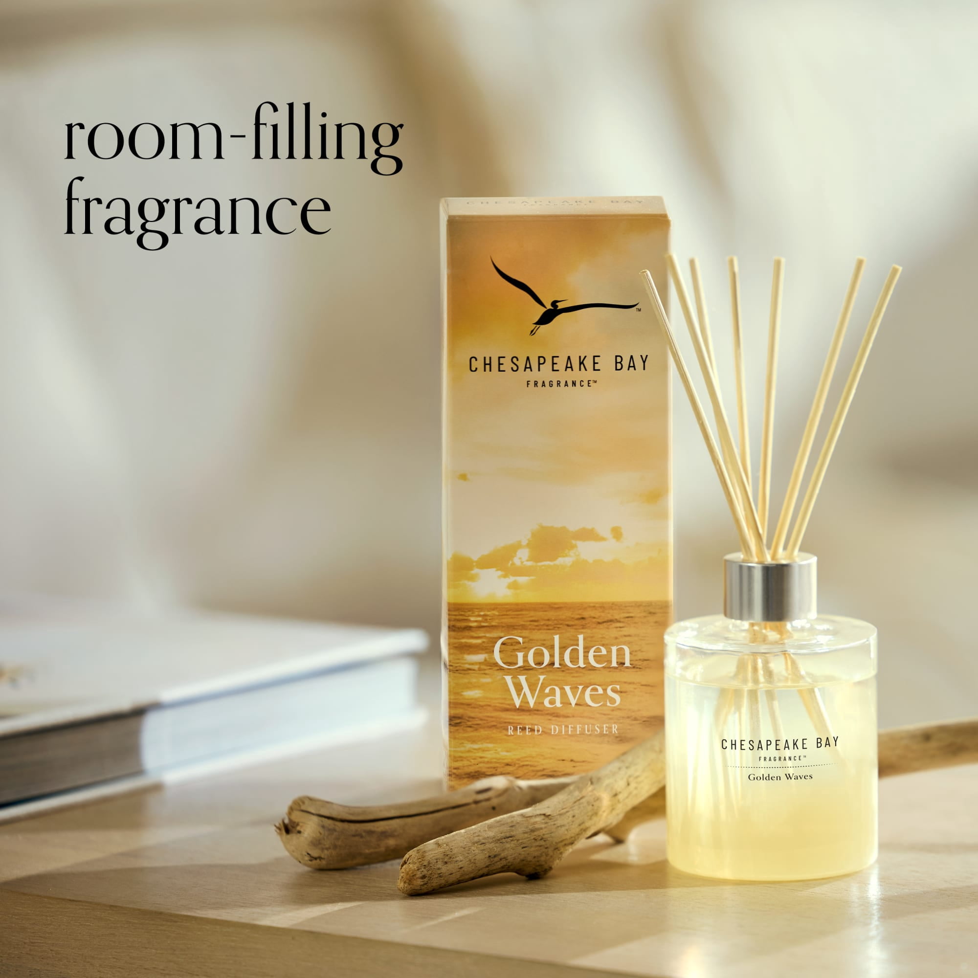 Chesapeake Bay Reed Diffuser 5.7 oz | Golden Waves Scent
