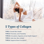 Live Conscious Beyond Collagen Powder with Biotin & Vitamin C, Unflavored, Multi-Type I, II, III, V & X, 41 Servings